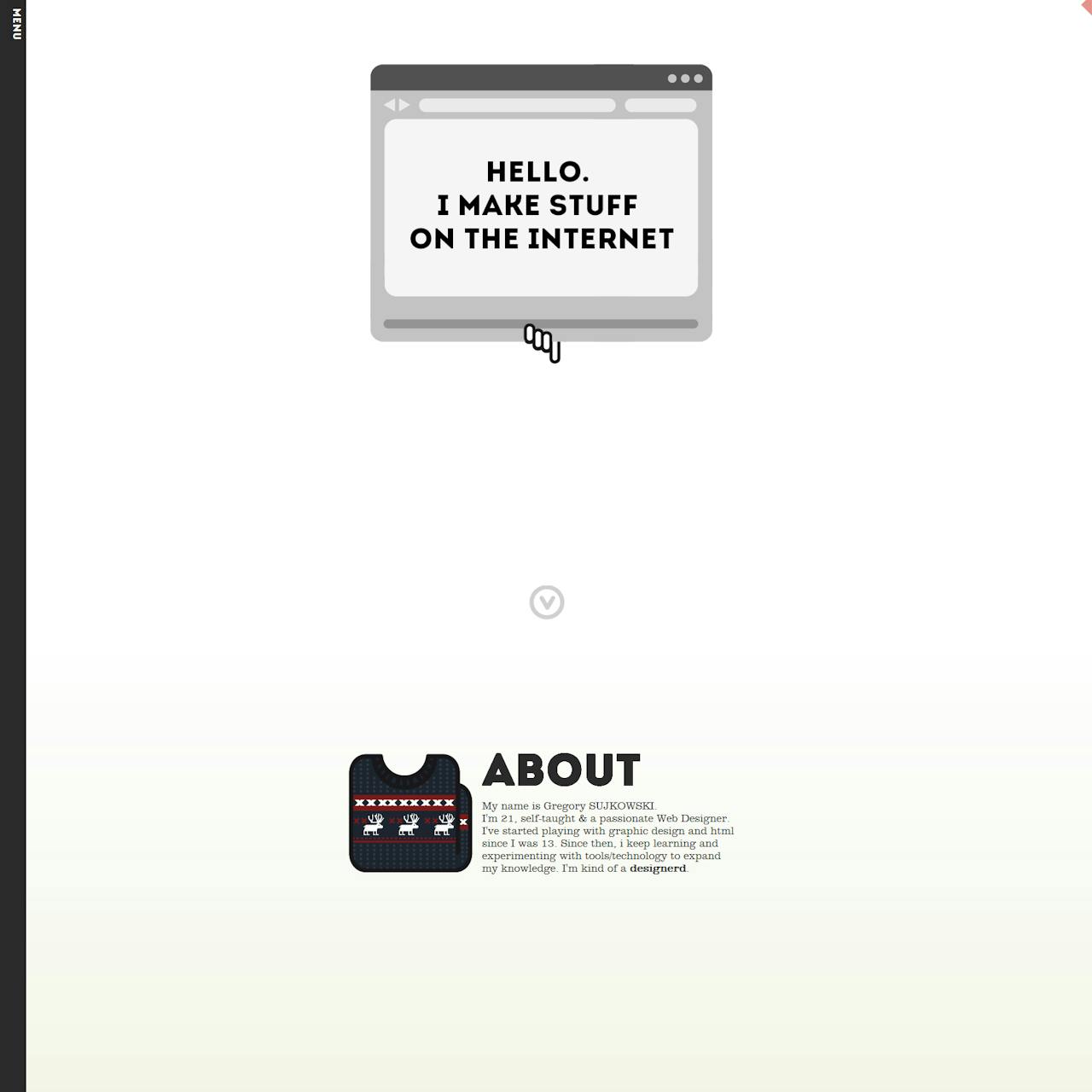 Gregory Sujkowski Website Screenshot