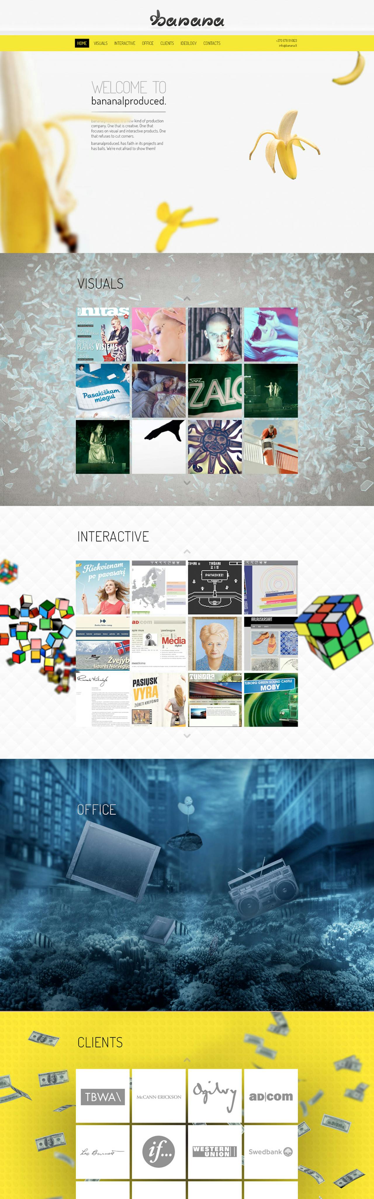 Banana Produced Website Screenshot