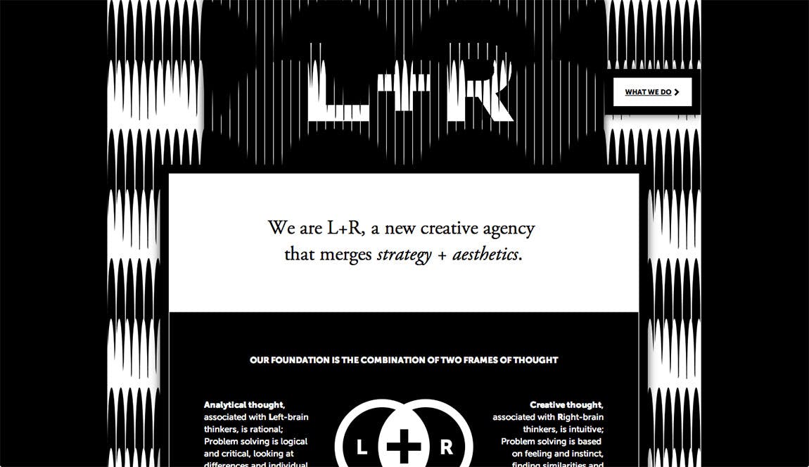 L+R Website Screenshot