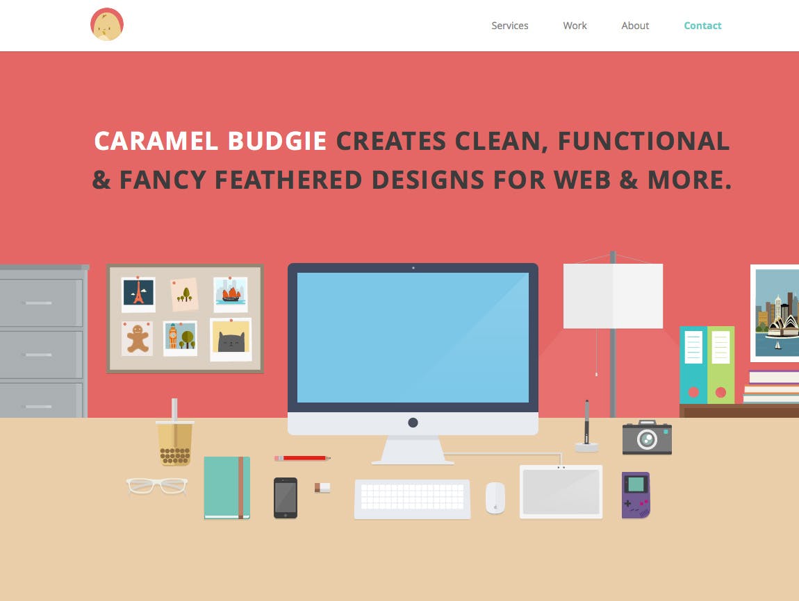 Caramel Budgie Website Screenshot
