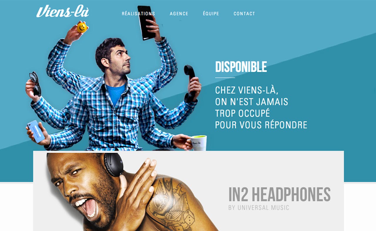 Viens-lΓ Website Screenshot