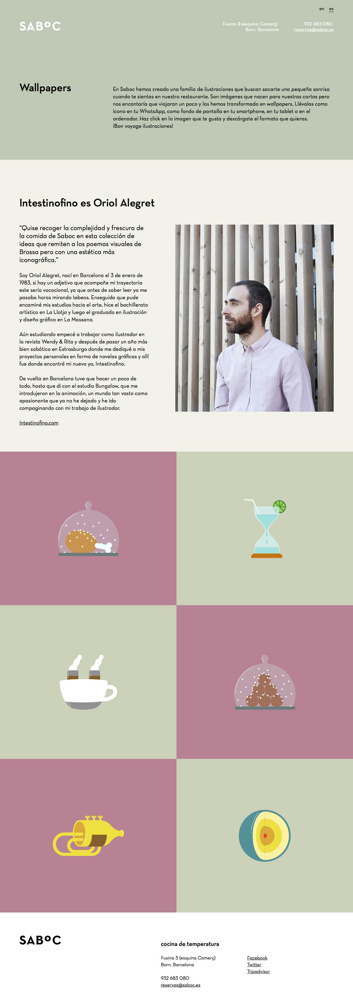 Saboc Wallpapers Website Screenshot