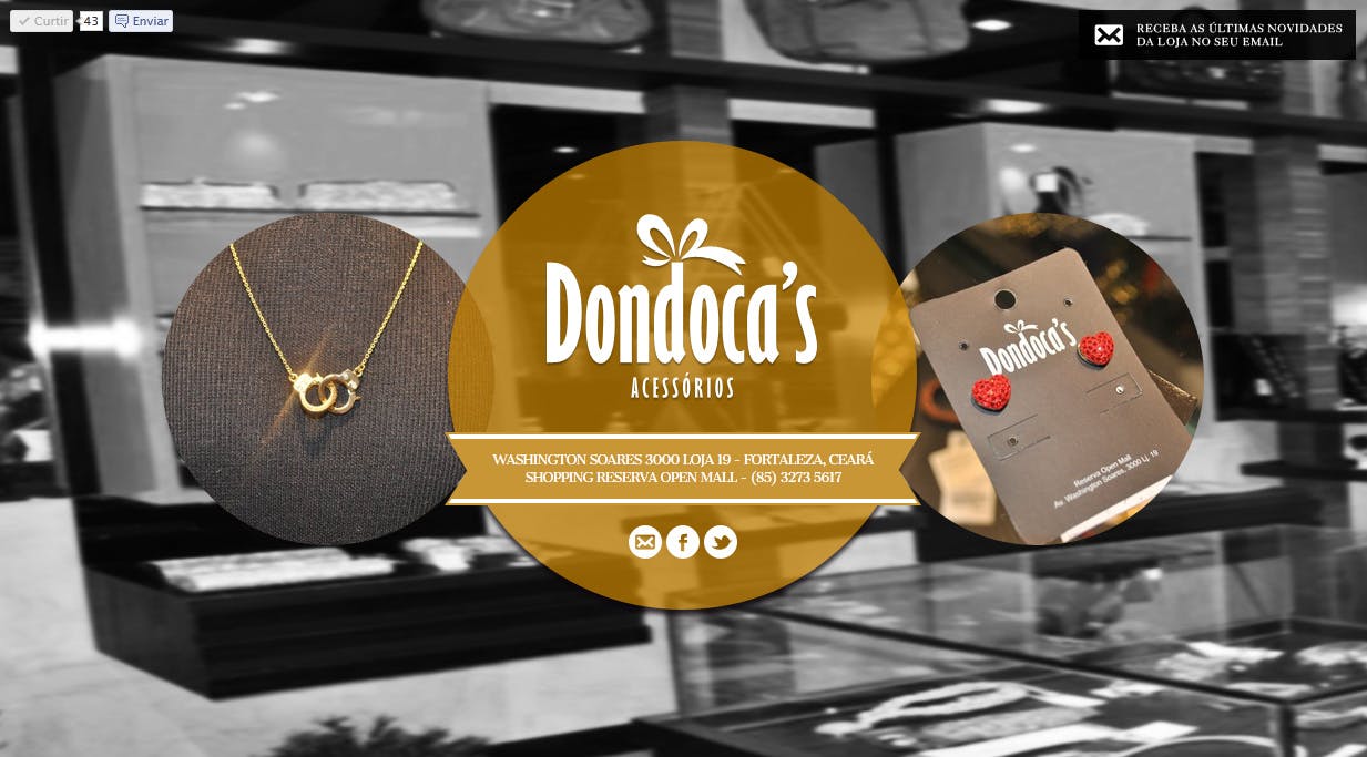 Dondoca’s Acessórios Website Screenshot