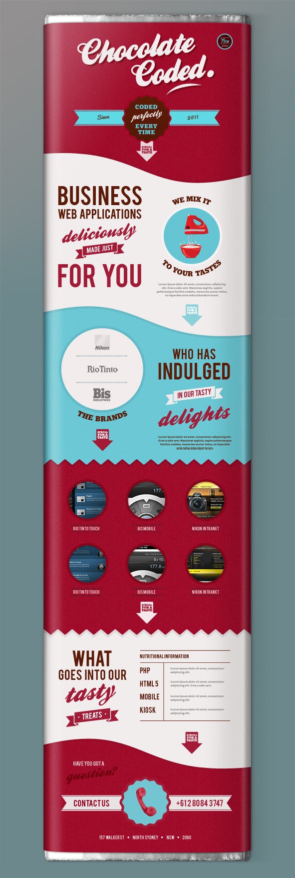 Chocolate Coded Website Screenshot