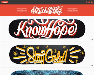 Skate Letters Thumbnail Preview