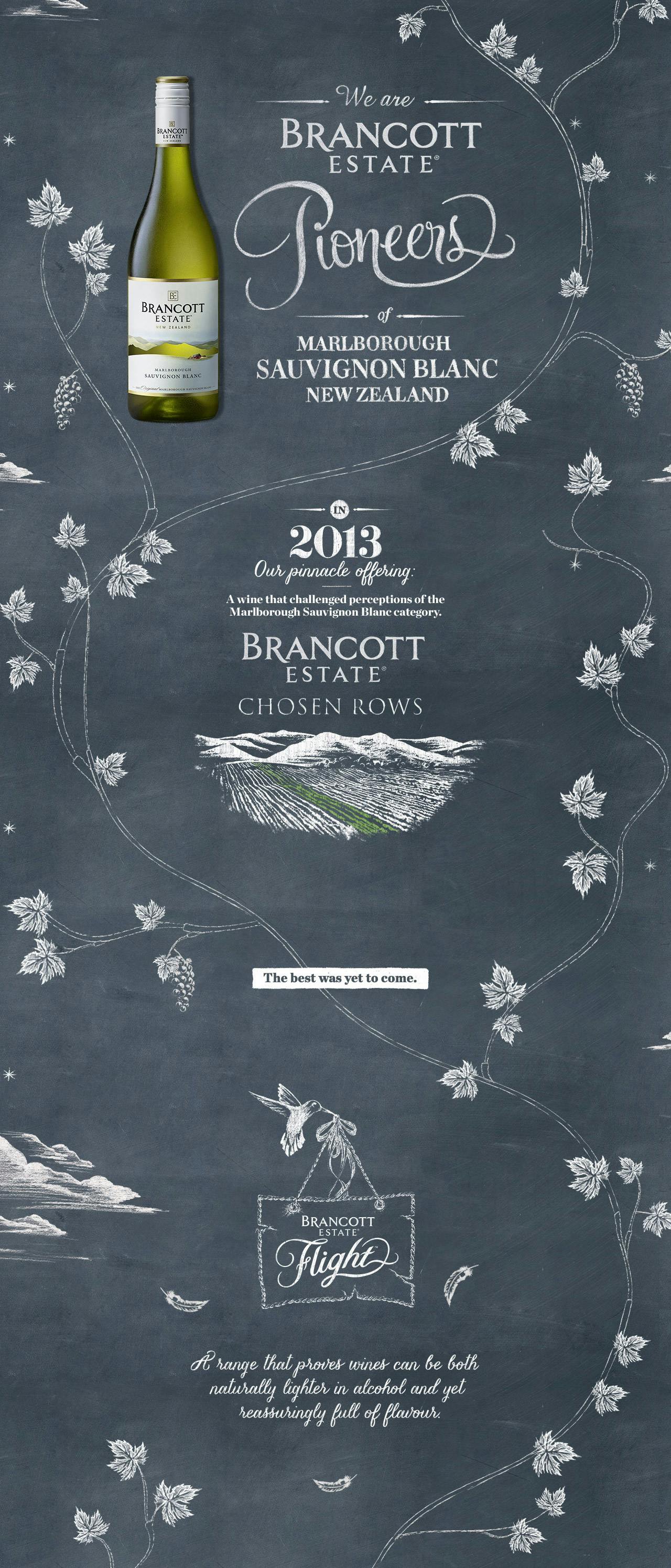 Brancott Estate Pioneers Website Screenshot