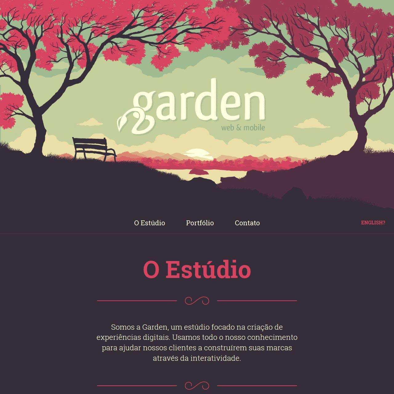 Garden Estúdio Website Screenshot