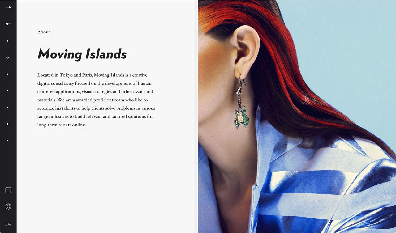 Moving Islands Website Screenshot