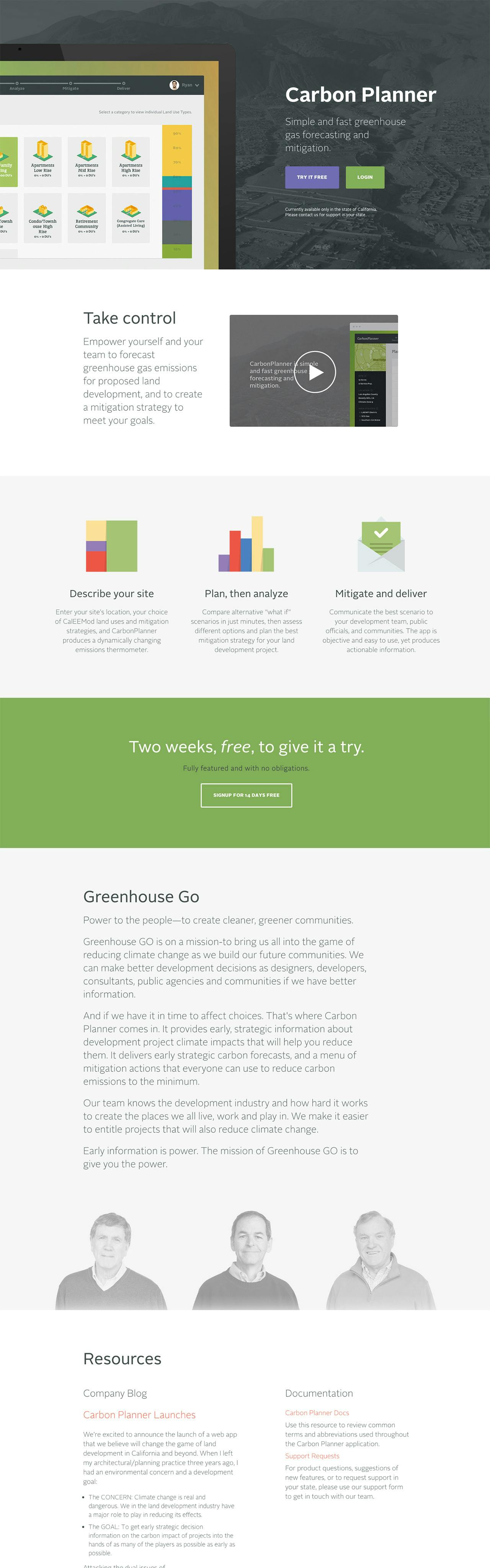 Greenhouse Go Website Screenshot