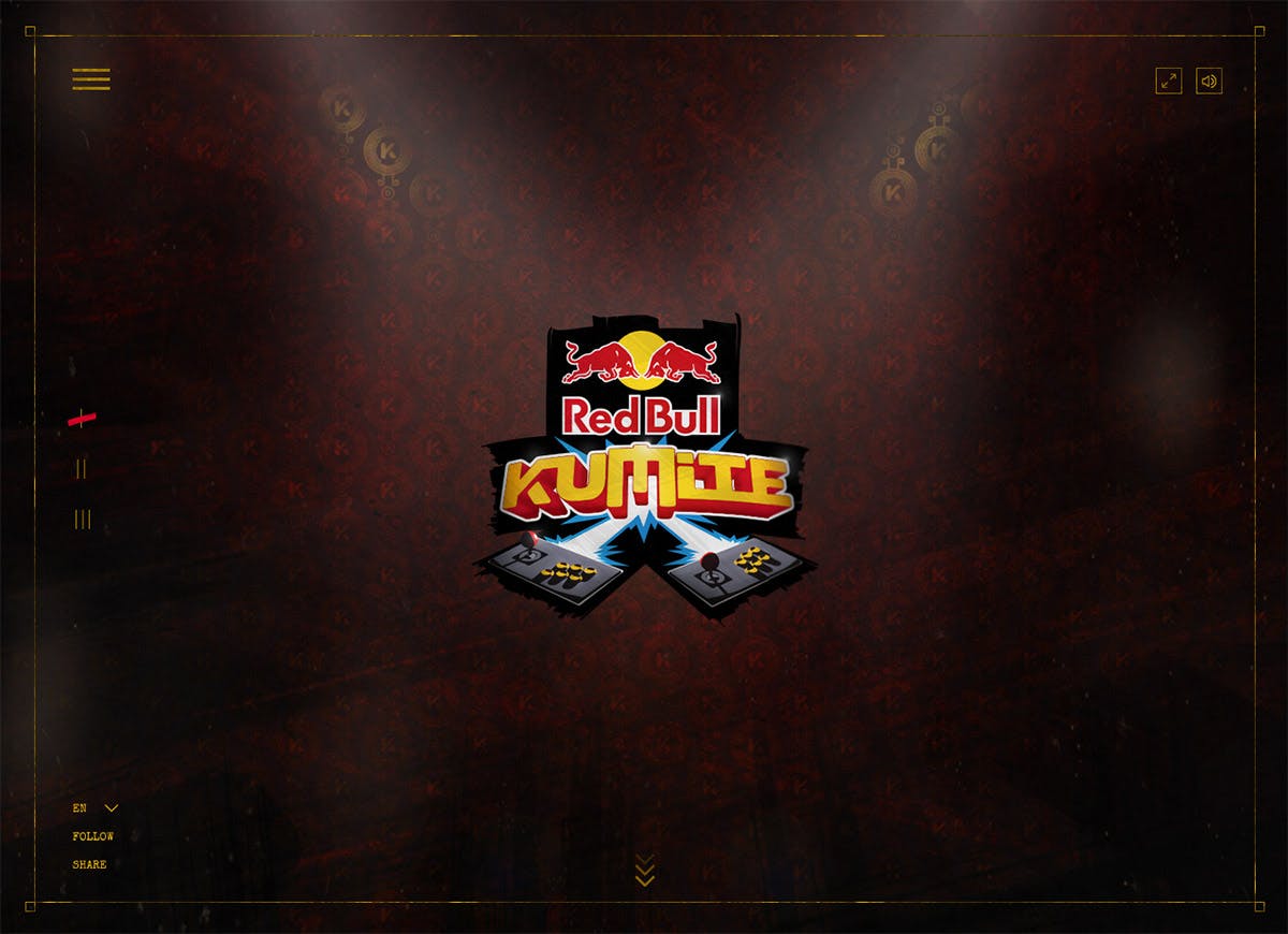 Red Bull Kumite Website Screenshot