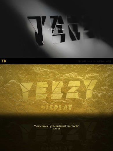 Yeezy Display – The (unofficial) Kanye Font Thumbnail Preview