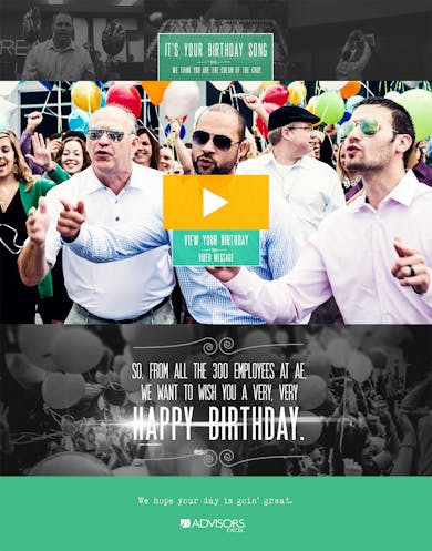 Advisors Excel “It’s Your Birthday Song” Thumbnail Preview