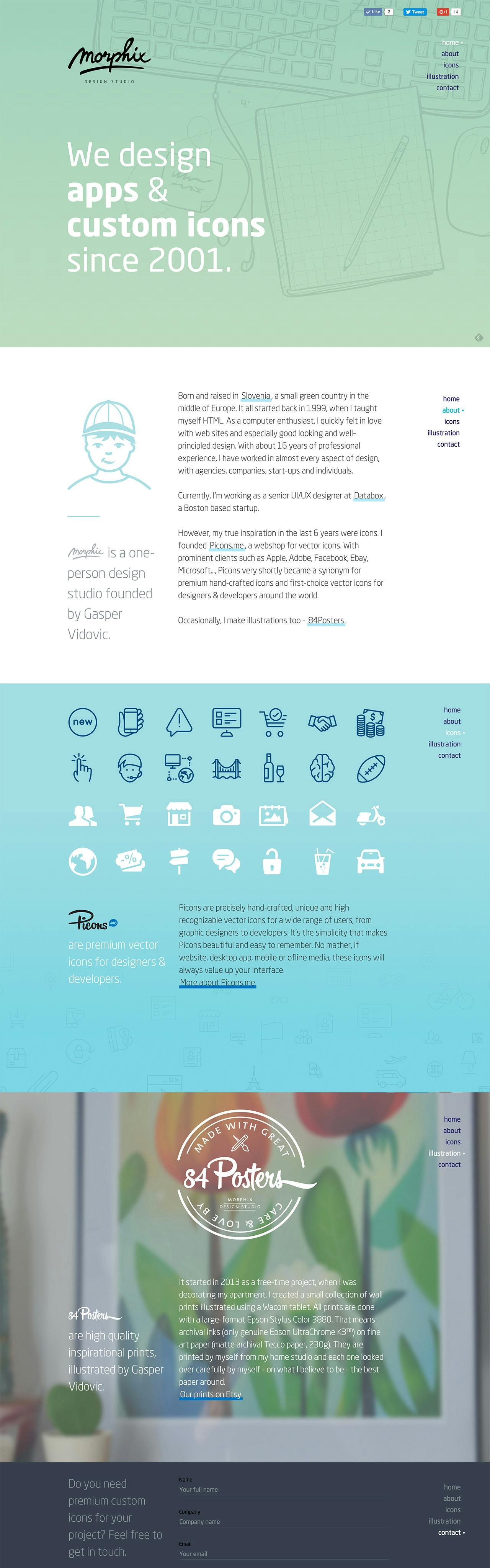 Morphix Design Studio Website Screenshot