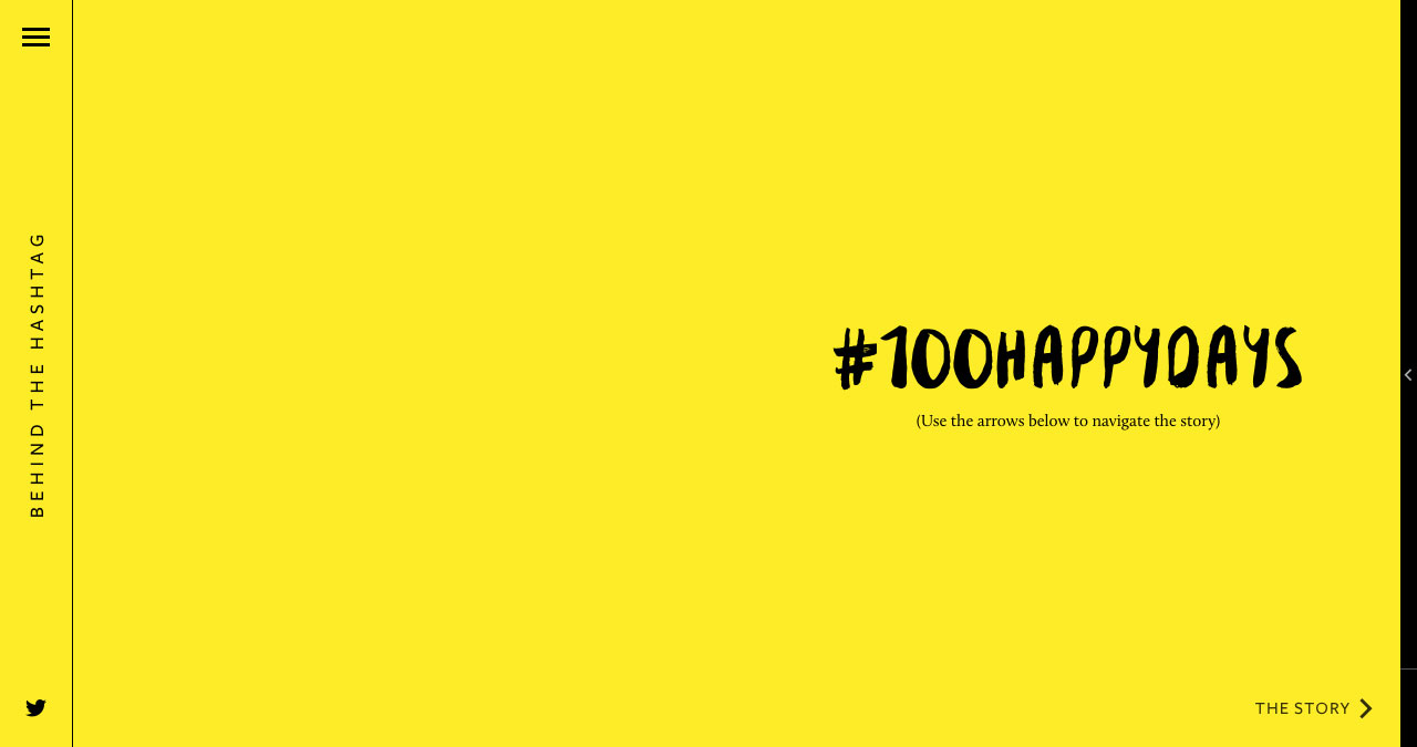 Behind The Hashtag: #100HappyDays Website Screenshot