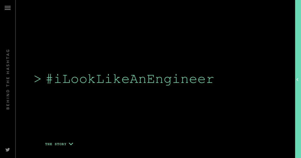 Behind The Hashtag: #iLookLikeAnEngineer Website Screenshot