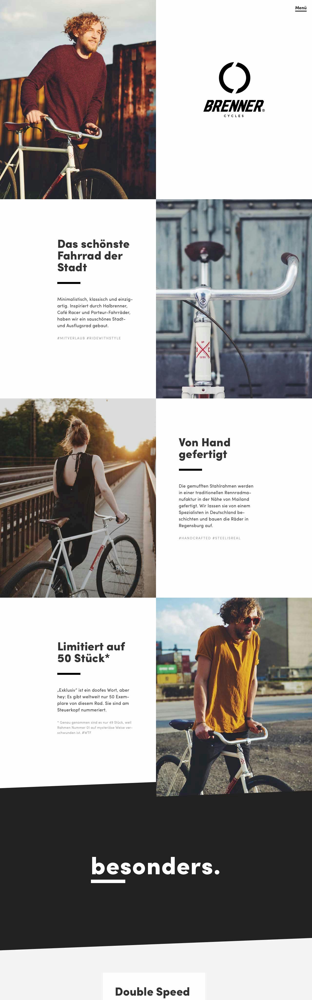 Brenner Cycles Website Screenshot