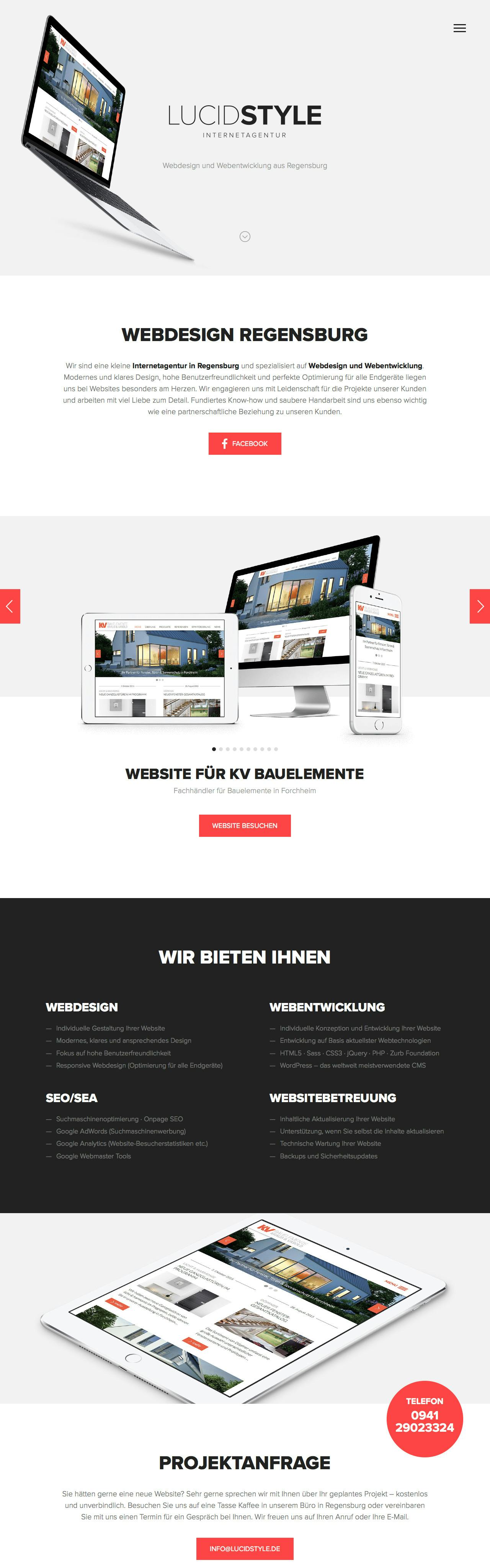 Lucidstyle Internetagentur Website Screenshot