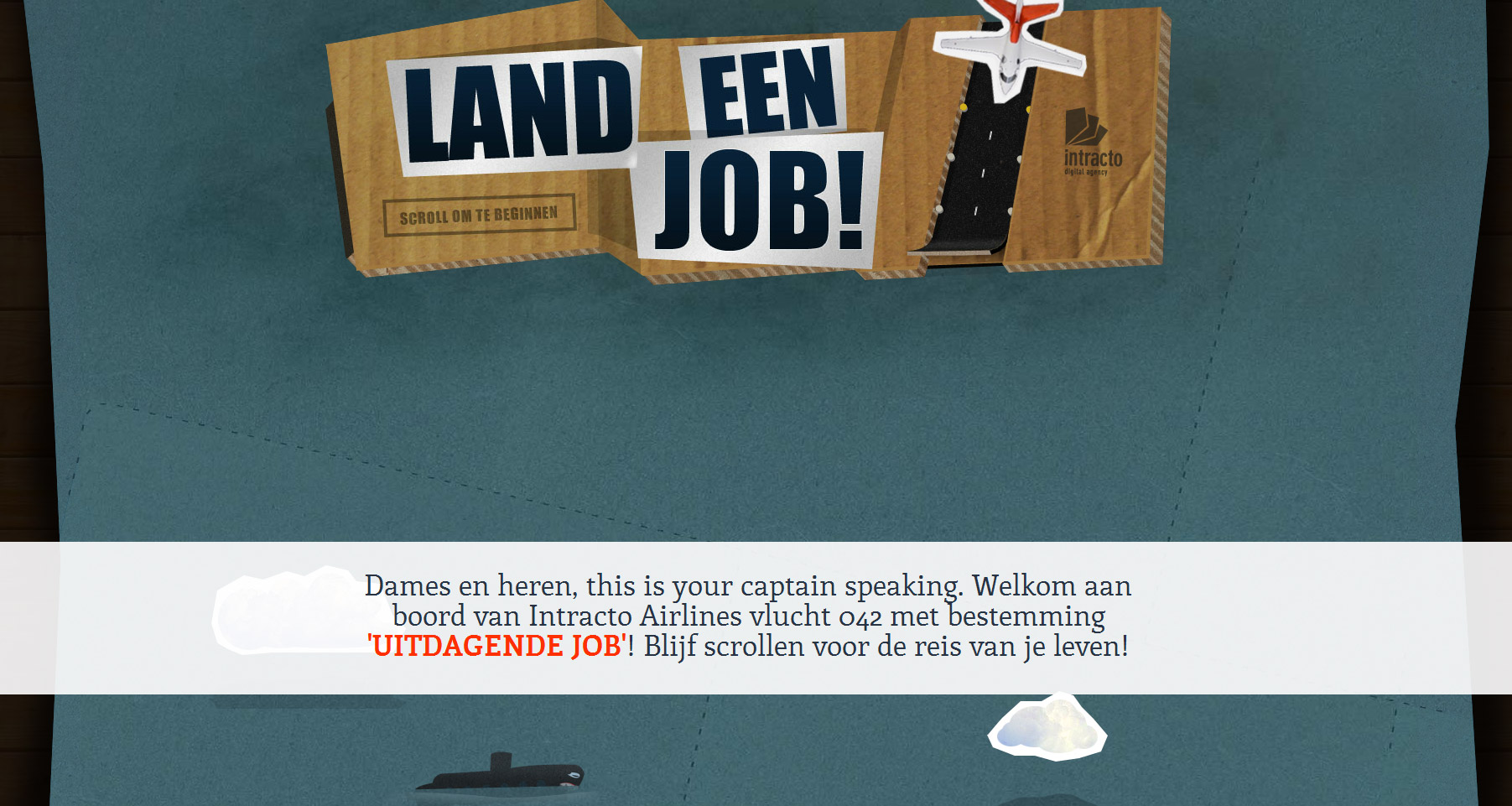 Intracto – Land a job Website Screenshot