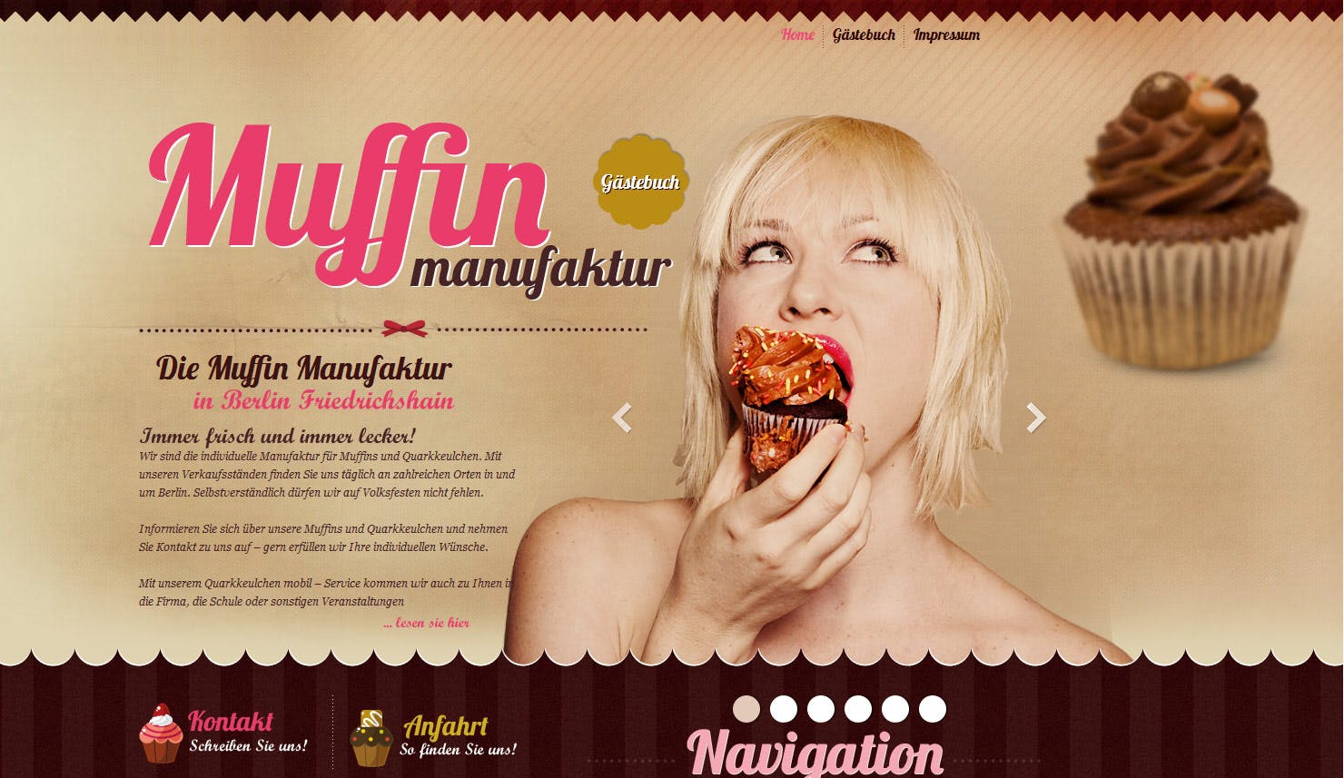 Muffin Manufaktur Website Screenshot