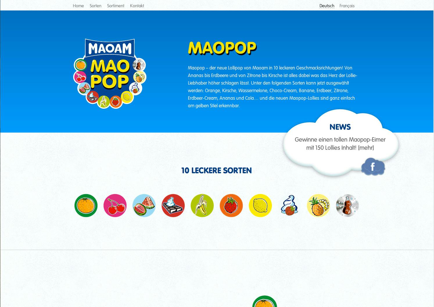 Maopop Website Screenshot