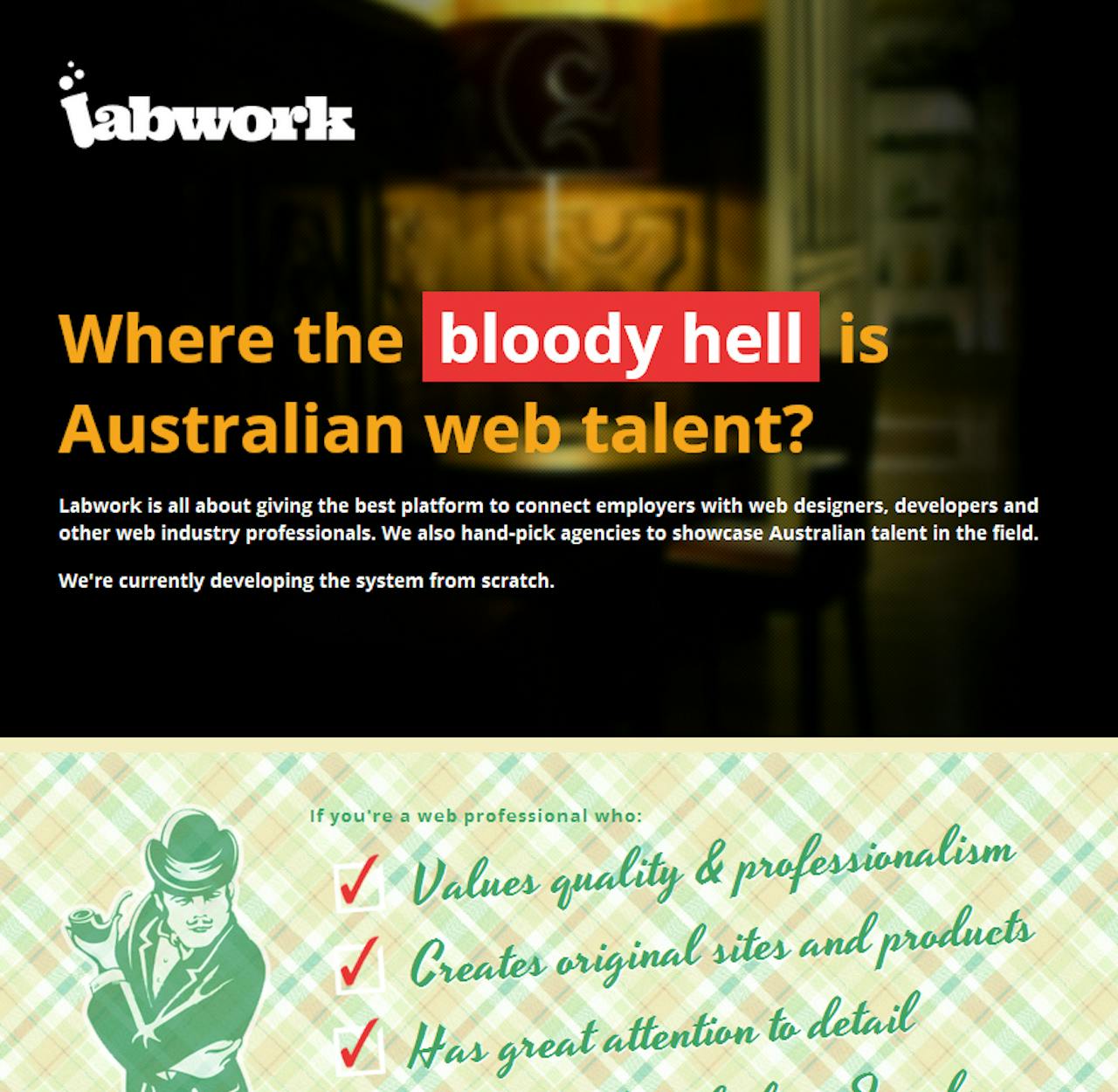 Labwork Australia Website Screenshot