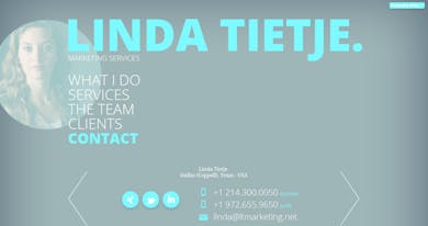Linda Tietje. Marketing Services. Thumbnail Preview