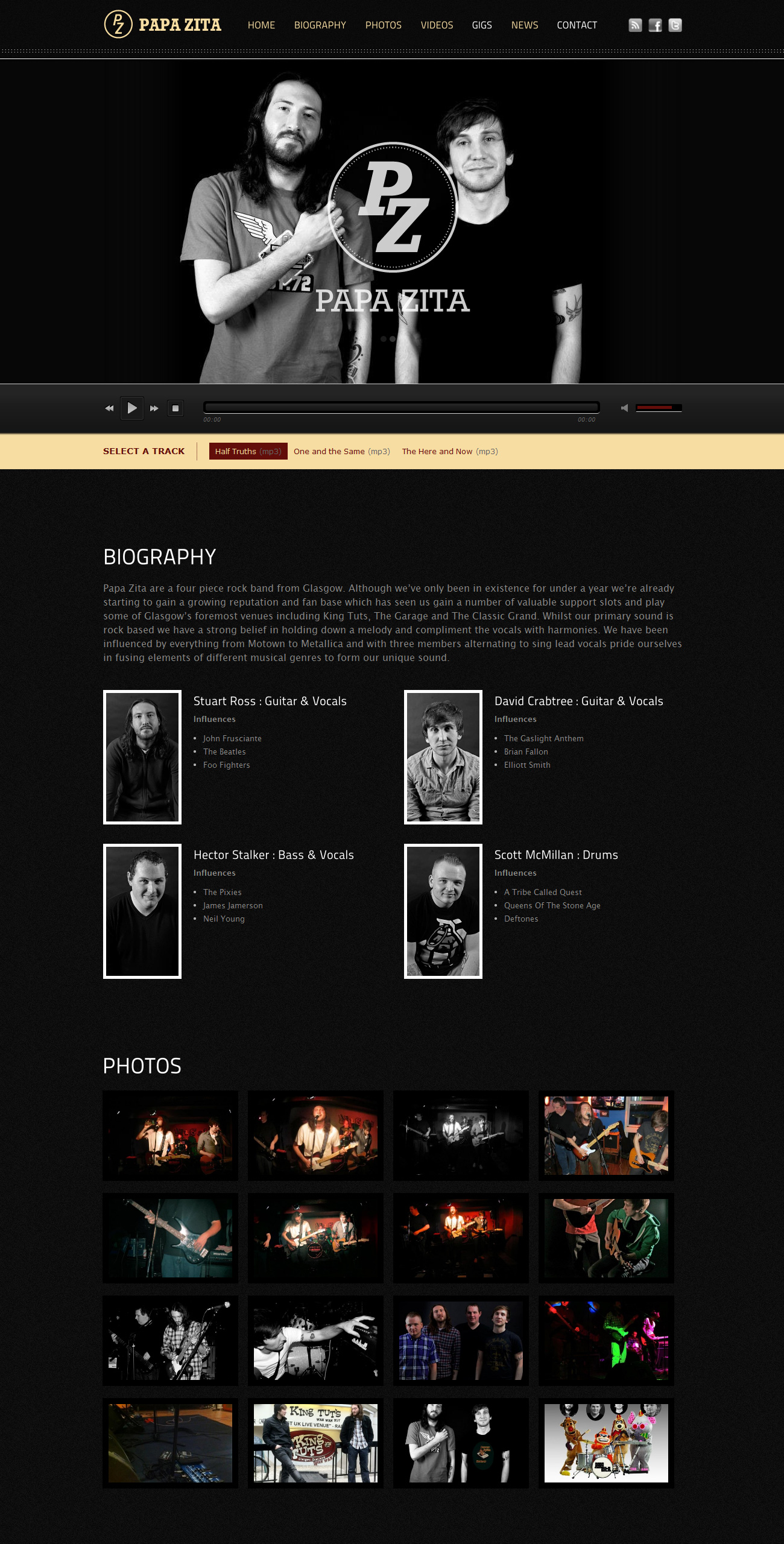 Papa Zita Website Screenshot