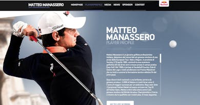 Matteo Manassero Official Website Thumbnail Preview