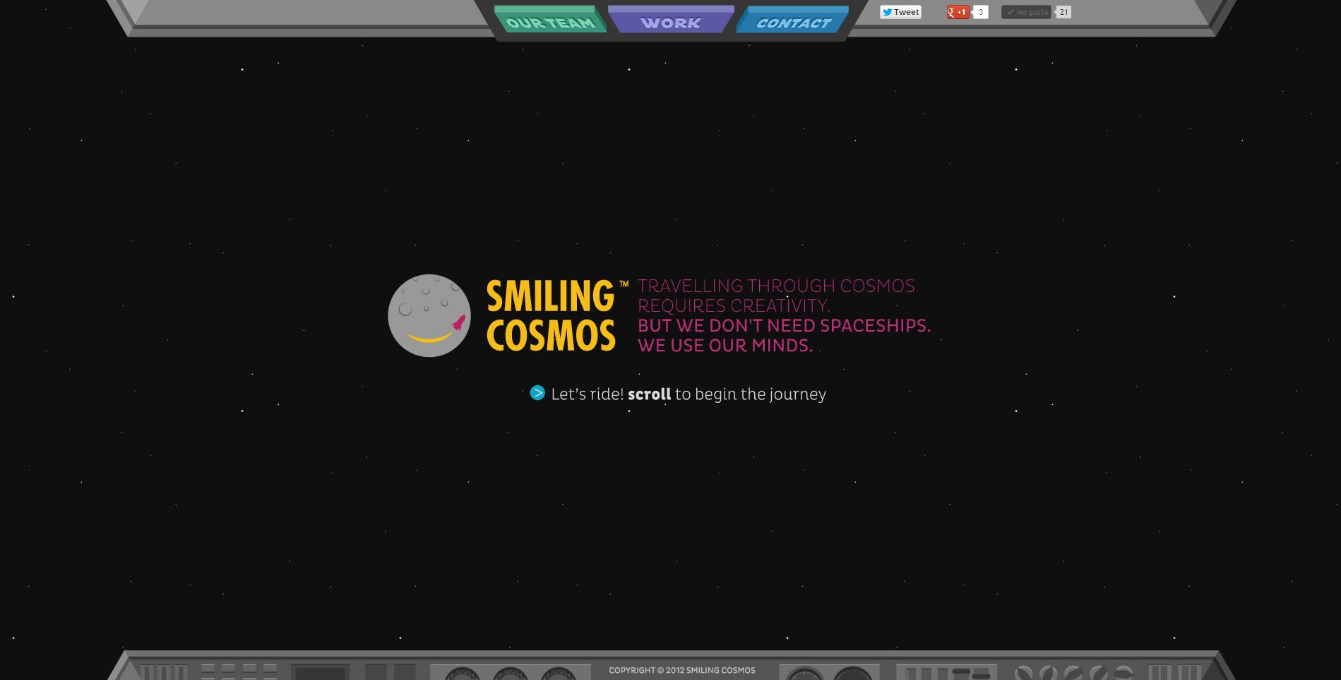 Smiling Cosmos Website Screenshot