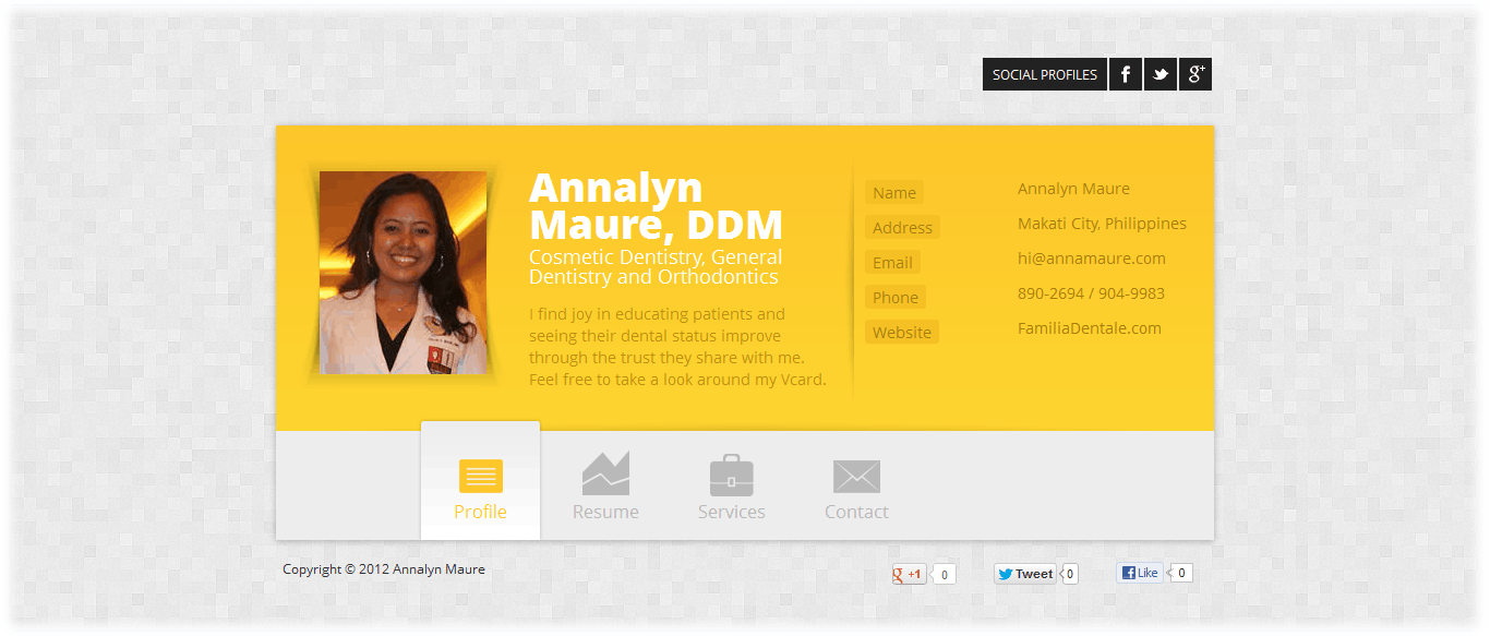 Annalyn Maure Website Screenshot