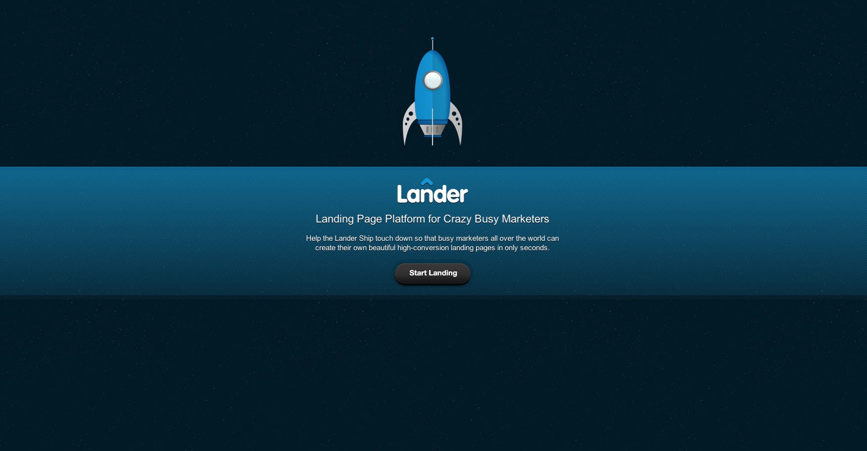 Lander App Website Screenshot