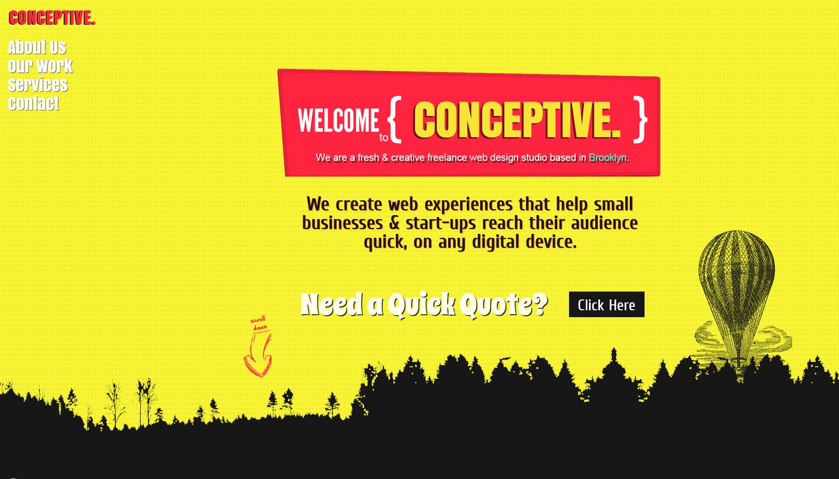 Conceptive Design Website Screenshot