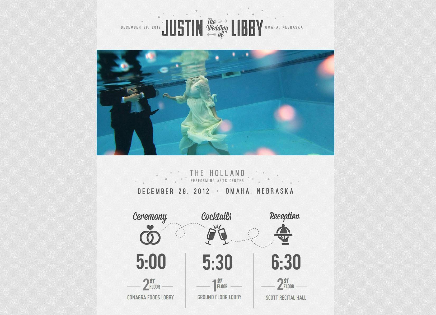 Libby & Justin Website Screenshot