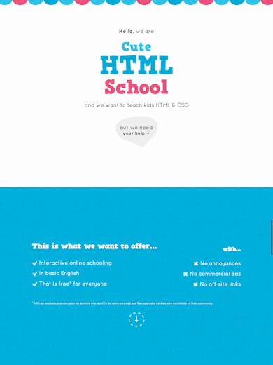 Cute HTML School Thumbnail Preview
