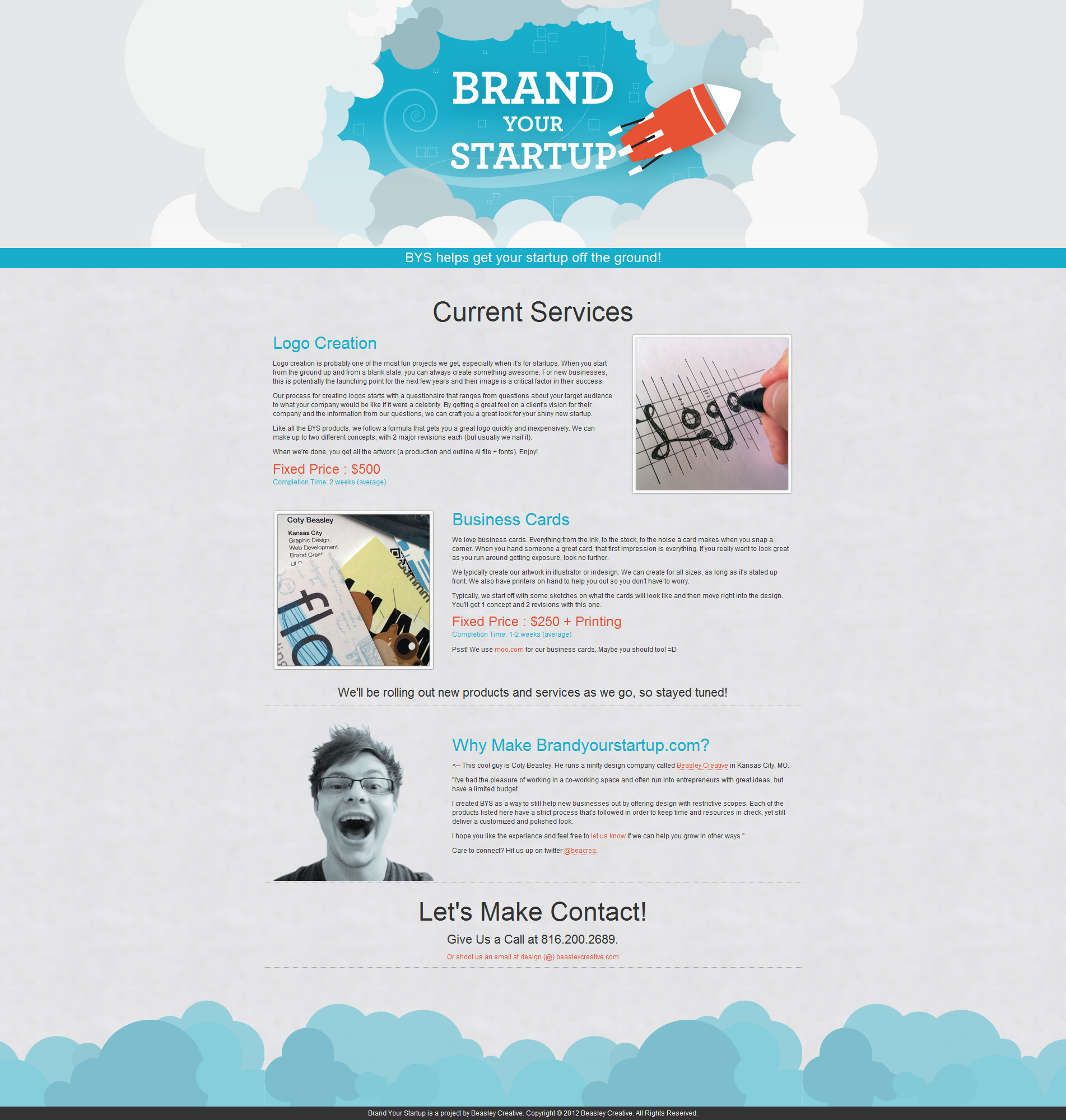 Brand Your Startup Website Screenshot