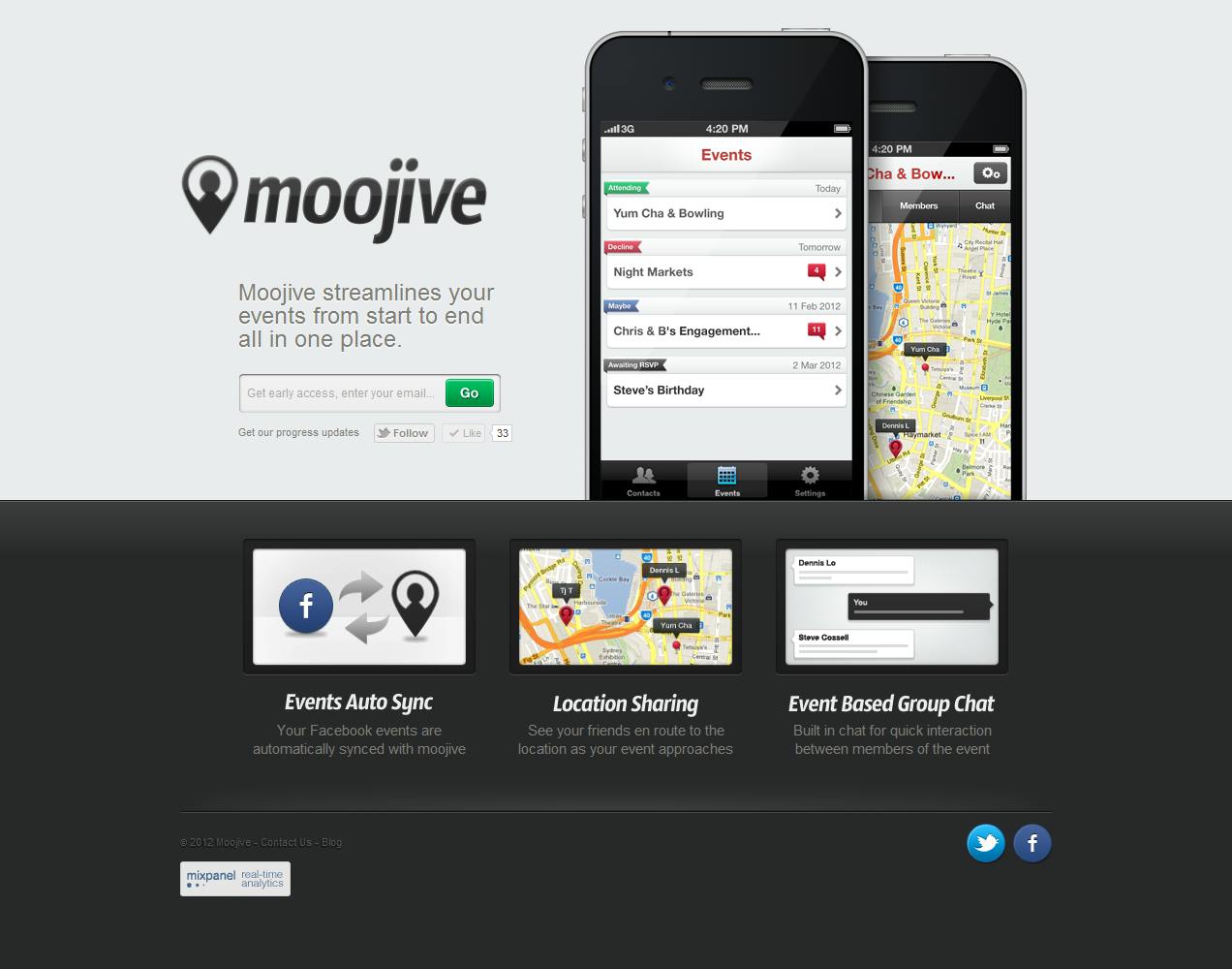 Moojive Website Screenshot
