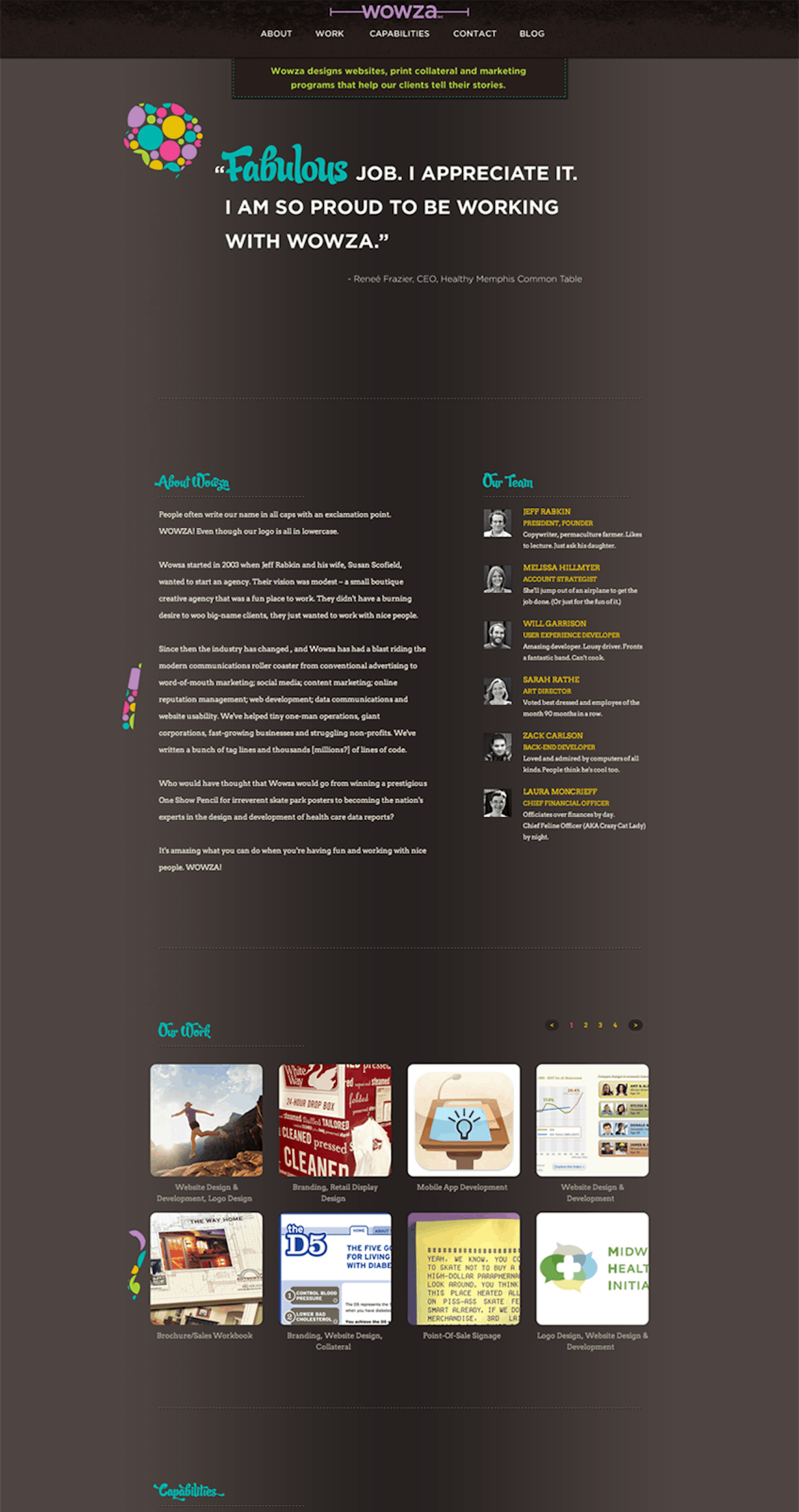 Wowza, Inc. Website Screenshot
