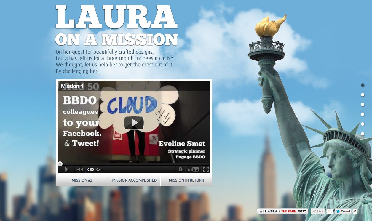 Laura On A Mission Website Screenshot