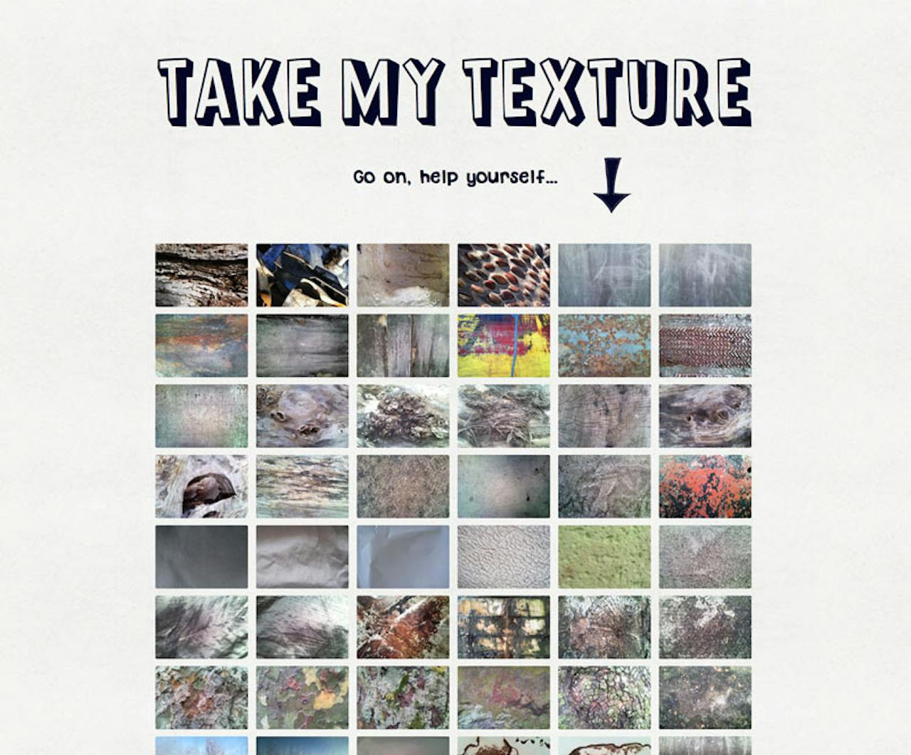 Take My Texture Website Screenshot