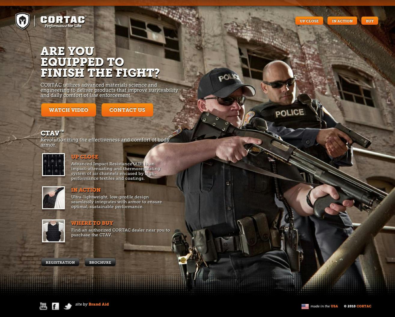 Cortac Website Screenshot