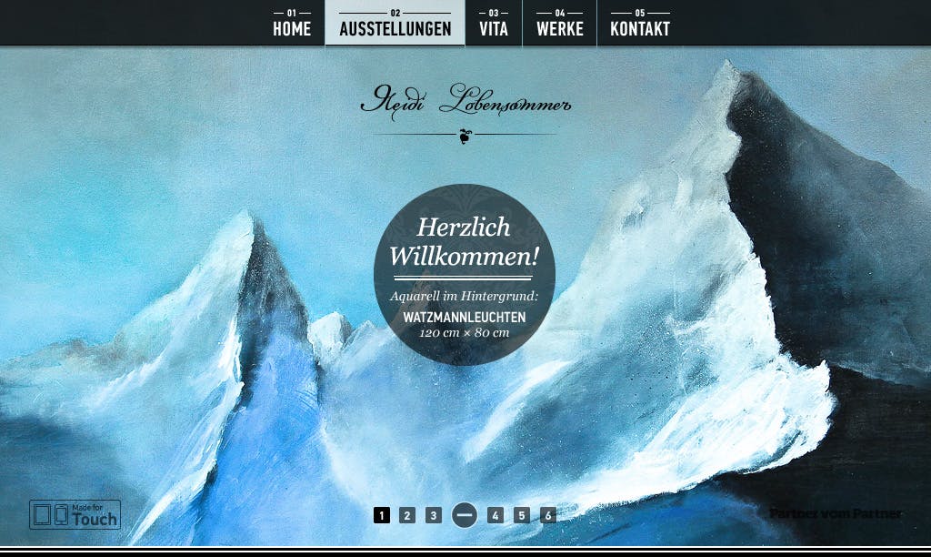 Heidi Lobensommer Website Screenshot