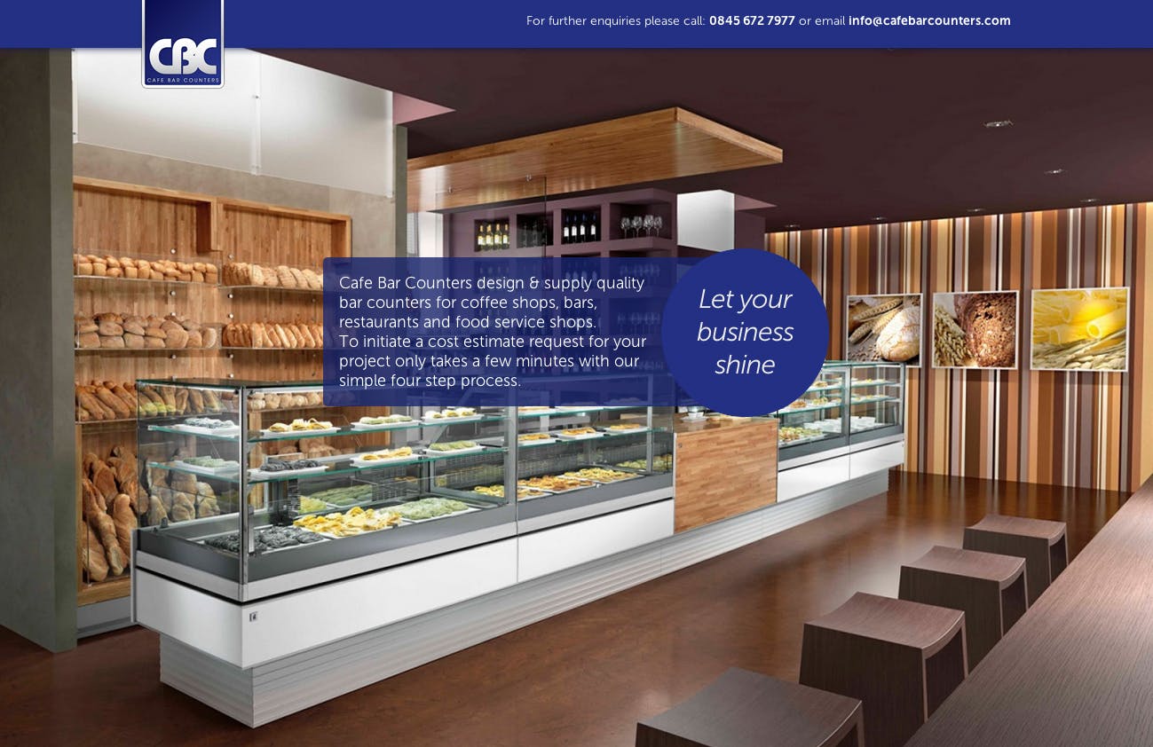 Cafe Bar Counters Website Screenshot
