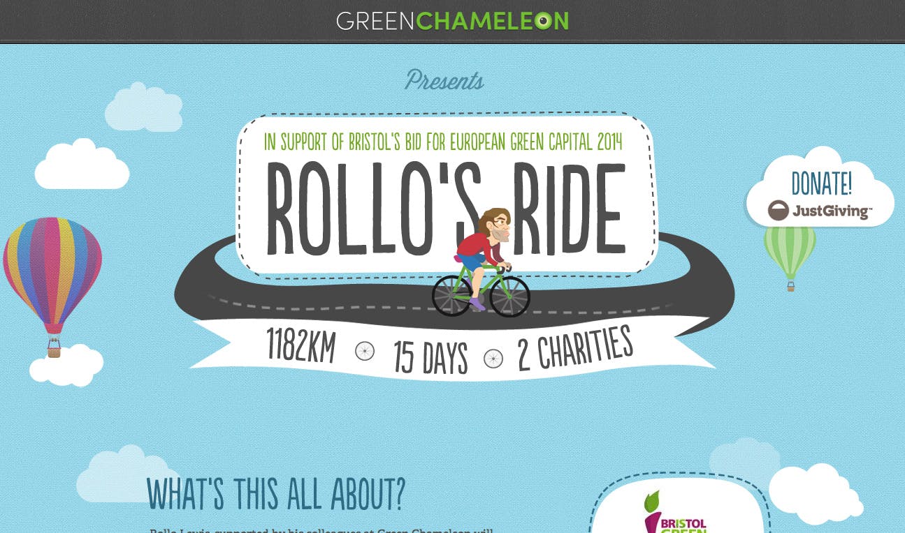 Rollo’s Ride Website Screenshot