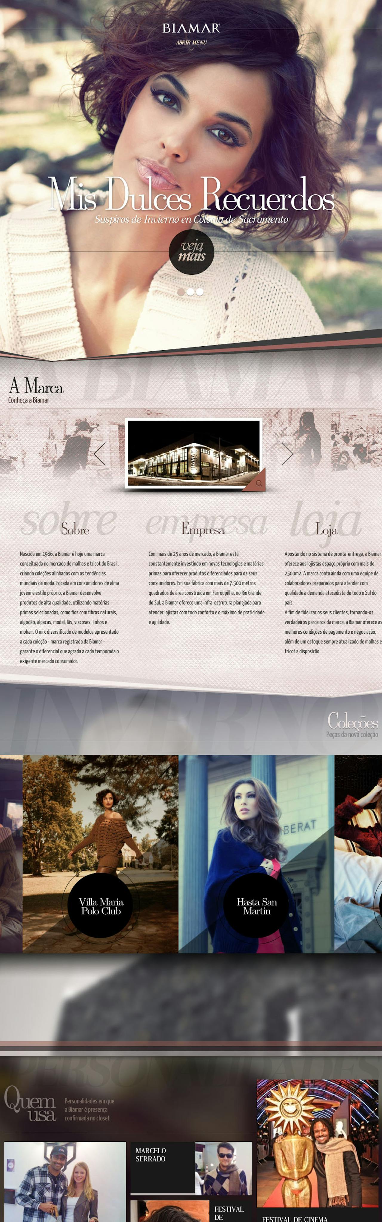 Biamar – Inverno 2012 Website Screenshot