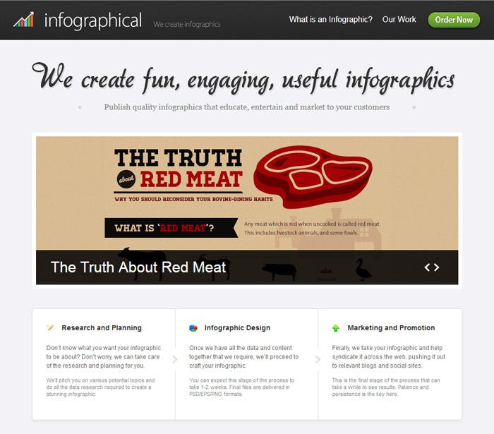 Infographical Website Screenshot