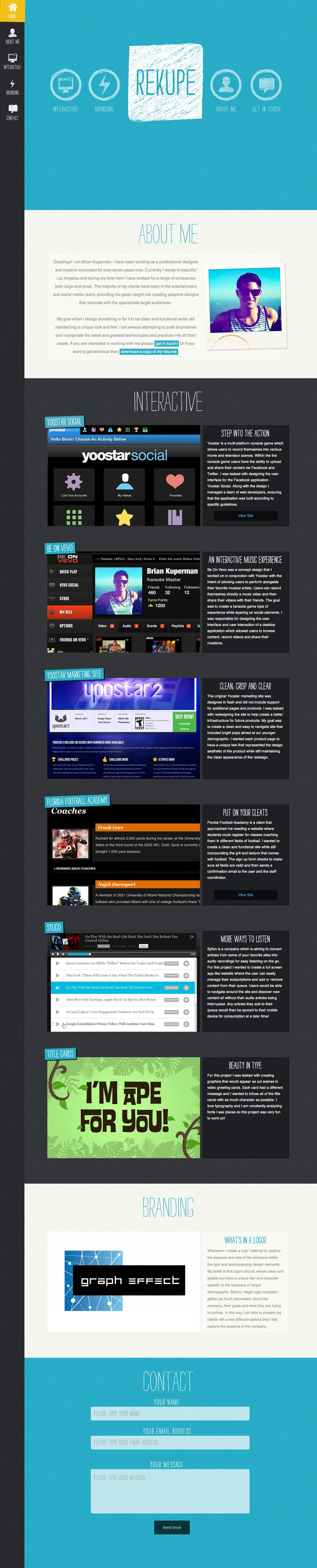 Rekupe Website Screenshot
