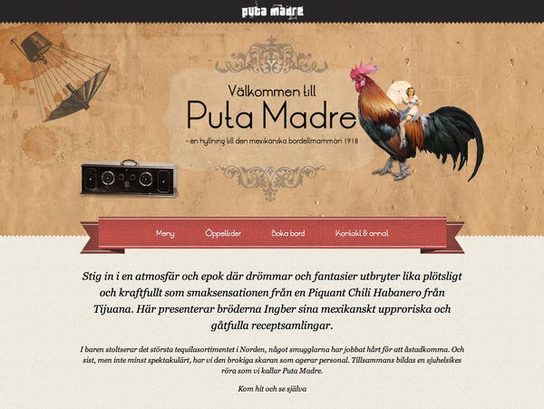 Puta Madre Website Screenshot