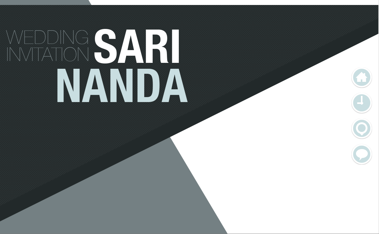 SariNanda Wedding Website Screenshot