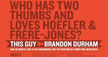 Hoefler & Frere-Jones + Brandon Durham = Pure Magic Thumbnail Preview