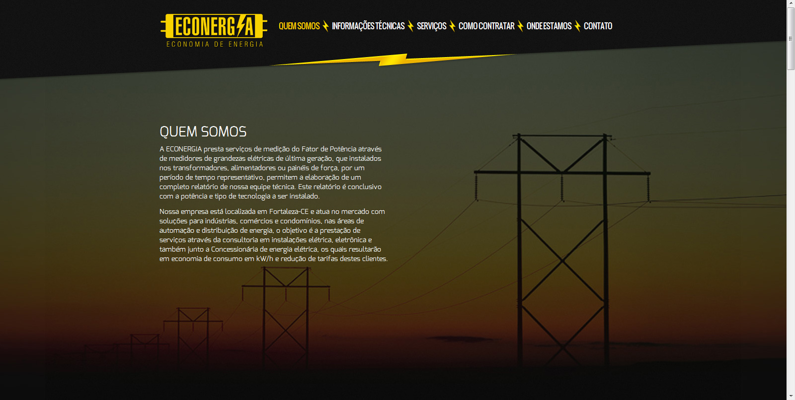 Econergia Website Screenshot